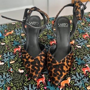 Franco Sarto Animal Print Dress Heels